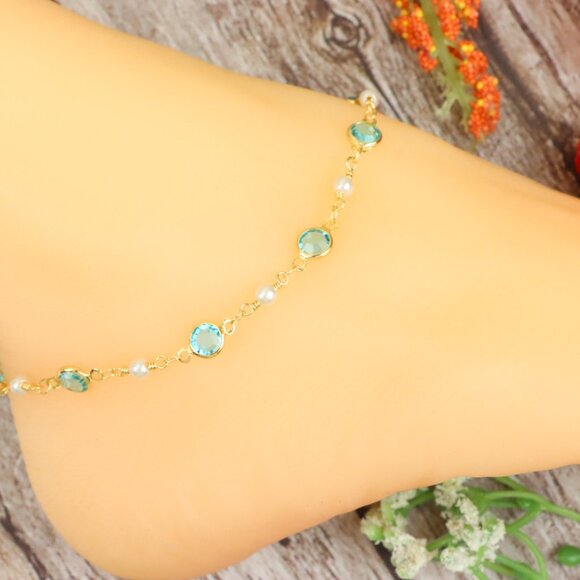 "Dainty Anklet for Women – Elegant Everyday Jewelry & Perfect Gift | MLCRC1439 - Picture 10 of 10